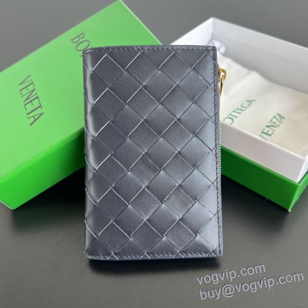実用性に溢れるアイテム ボッテガ ヴェネタ BOTTEGA VENETA 2025品質保証高品質 短財布 二つ折り財布 5色可選 人気スーパーコピーブランド